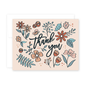Thank You Flowers Card by April Black